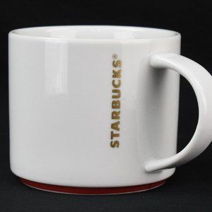 Large Starbucks Gold Red Stackable Mug, Cup Classi